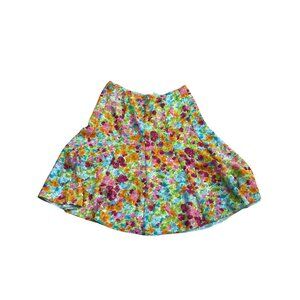 Reversible Floral & Polka Dot A-Line Skirt 27" Length 17" Waist 26" Hips Unbrand